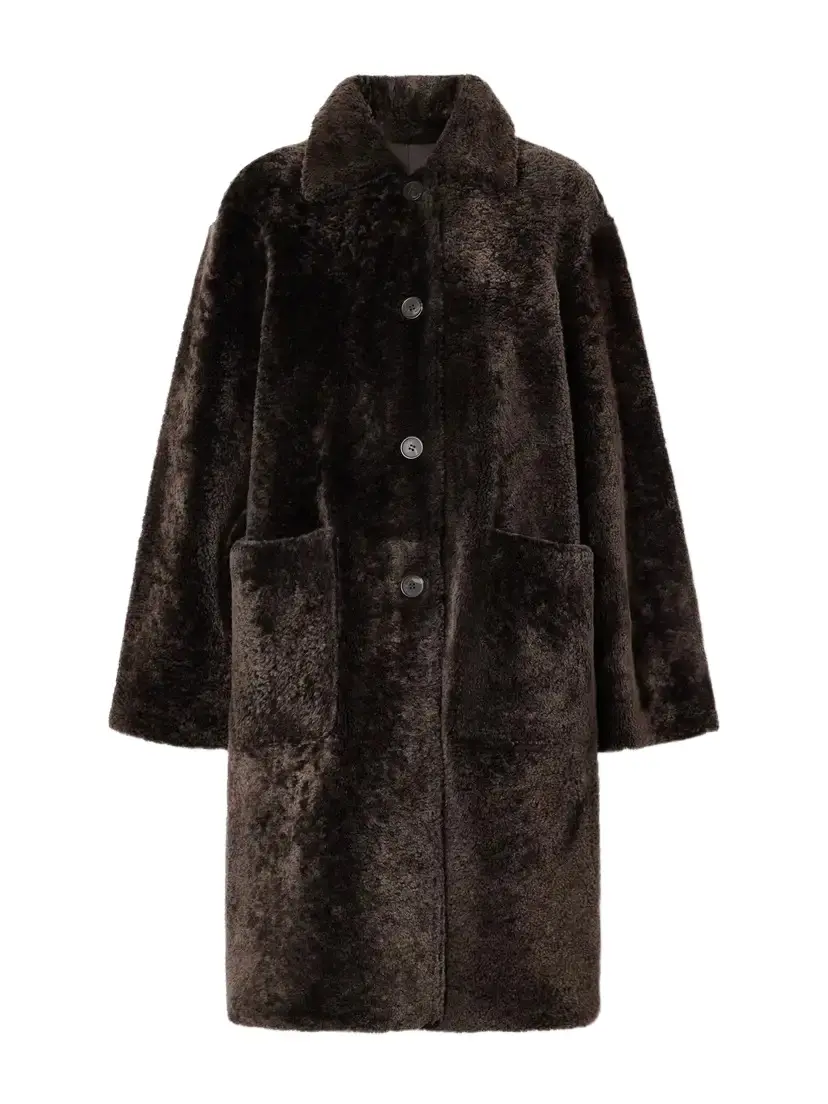 ARMA Zoey Reversible Shearling And Leather Coat - Brown