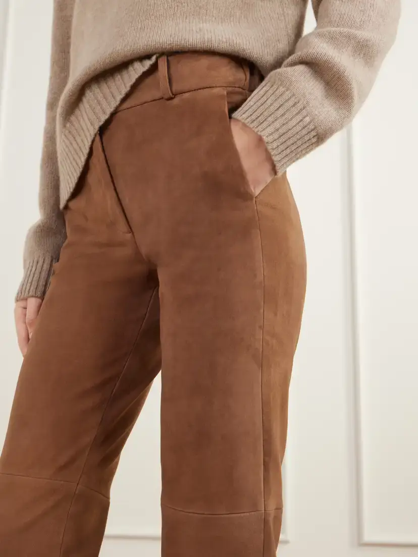 ARMA Jen Paneled Suede Straight-leg Pants | Thumbnail 5 ARMA Jen Paneled Suede Straight-leg Pants | Thumbnail 5