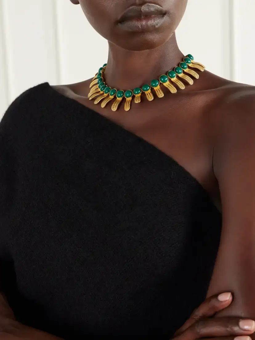Sonia Petroff Orofina Gold-tone Resin Necklace | Thumbnail 2 Sonia Petroff Orofina Gold-tone Resin Necklace | Thumbnail 2