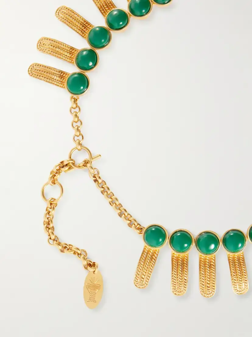 Sonia Petroff Orofina Gold-tone Resin Necklace | Thumbnail 3 Sonia Petroff Orofina Gold-tone Resin Necklace | Thumbnail 3