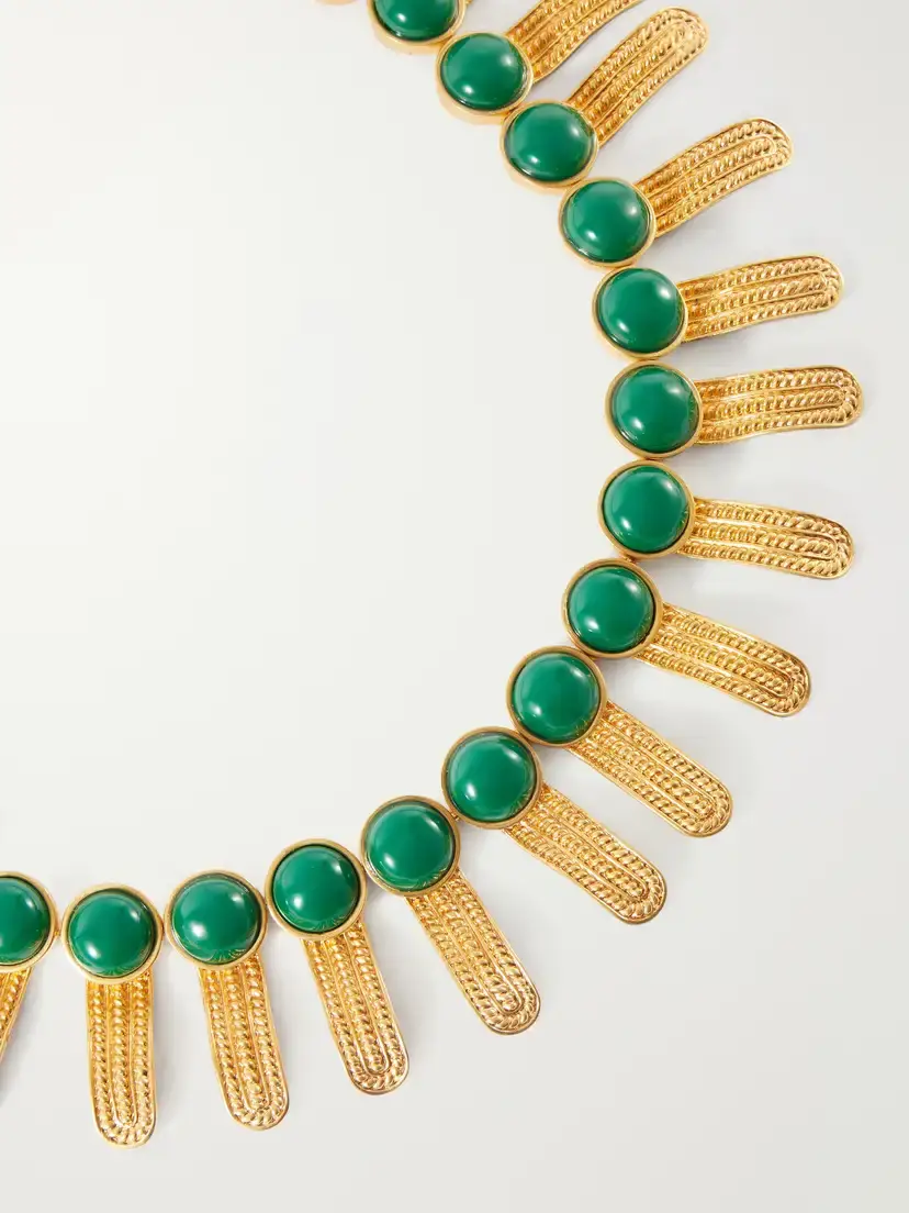 Sonia Petroff Orofina Gold-tone Resin Necklace | Thumbnail 4 Sonia Petroff Orofina Gold-tone Resin Necklace | Thumbnail 4
