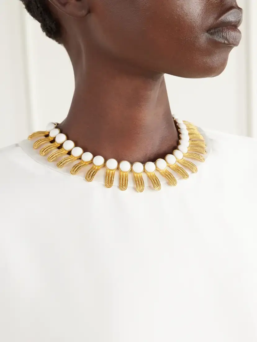 Sonia Petroff Orofina Embellished Gold-tone Necklace | Thumbnail 2 Sonia Petroff Orofina Embellished Gold-tone Necklace | Thumbnail 2