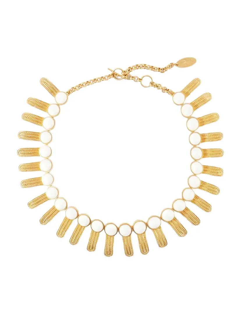Sonia Petroff Orofina Embellished Gold-tone Necklace