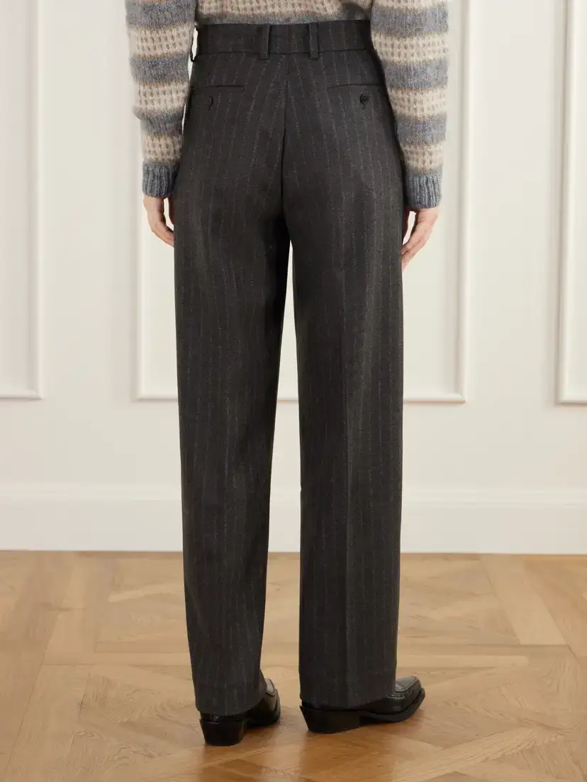 SKALL Harry Pinstriped Recycled Wool-twill Straight-leg Pants | Thumbnail 4 SKALL Harry Pinstriped Recycled Wool-twill Straight-leg Pants | Thumbnail 4