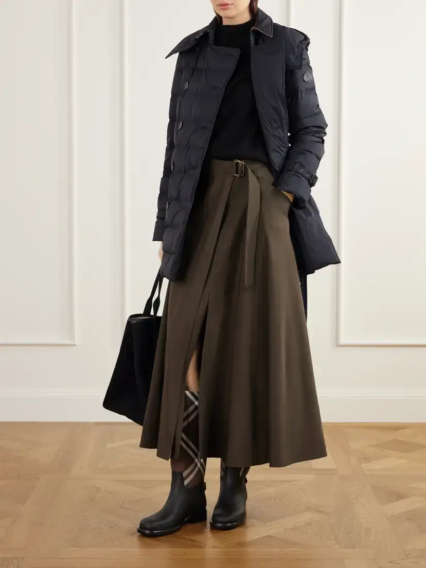 Burberry Audley Belted Double-breasted Quilted Shell Down Coat | Thumbnail 2