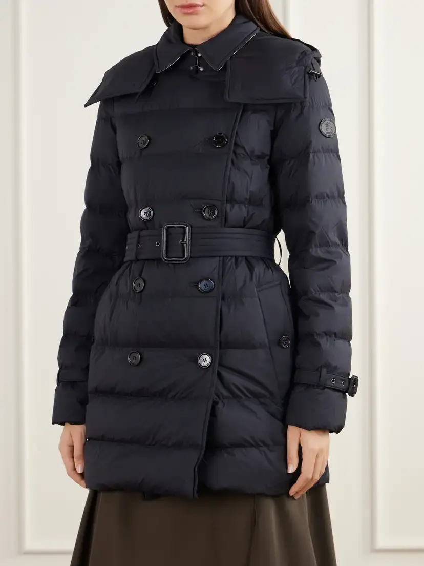 Burberry Audley Belted Double-breasted Quilted Shell Down Coat | Thumbnail 3