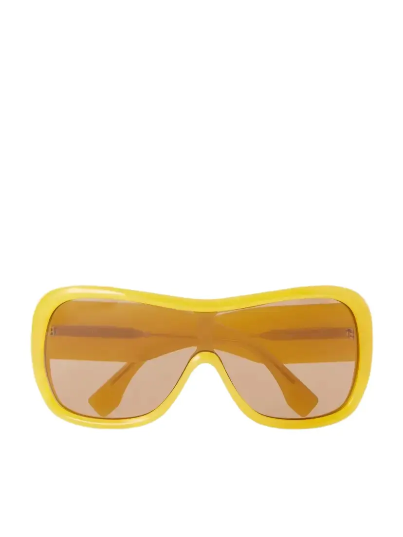 Screen Shield Aviator-style Acetate Sunglasses Screen Shield Aviator-style Acetate Sunglasses