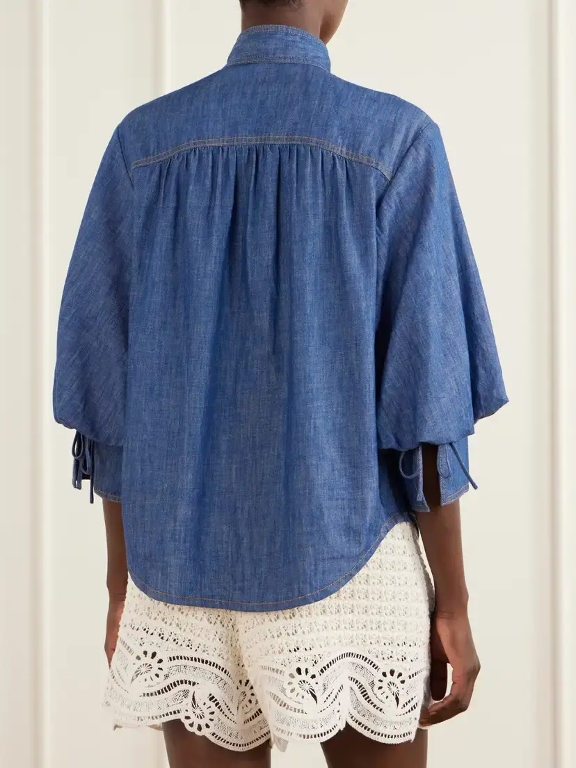 Zimmermann Echo Denim Shirt | Thumbnail 3