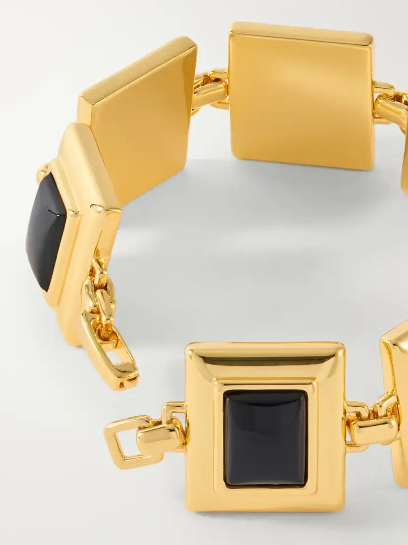 Déhanche Gold-plated Onyx Tennis Bracelet | Thumbnail 3 Déhanche Gold-plated Onyx Tennis Bracelet | Thumbnail 3