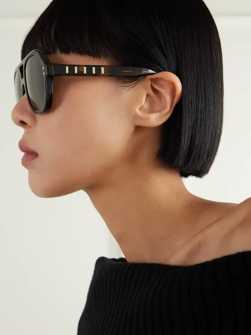 FENDI EYEWEAR Five Sisters Double-bridge Aviator-style Tortoiseshell Acetate Sunglasses | Thumbnail 3 FENDI EYEWEAR Five Sisters Double-bridge Aviator-style Tortoiseshell Acetate Sunglasses | Thumbnail 3