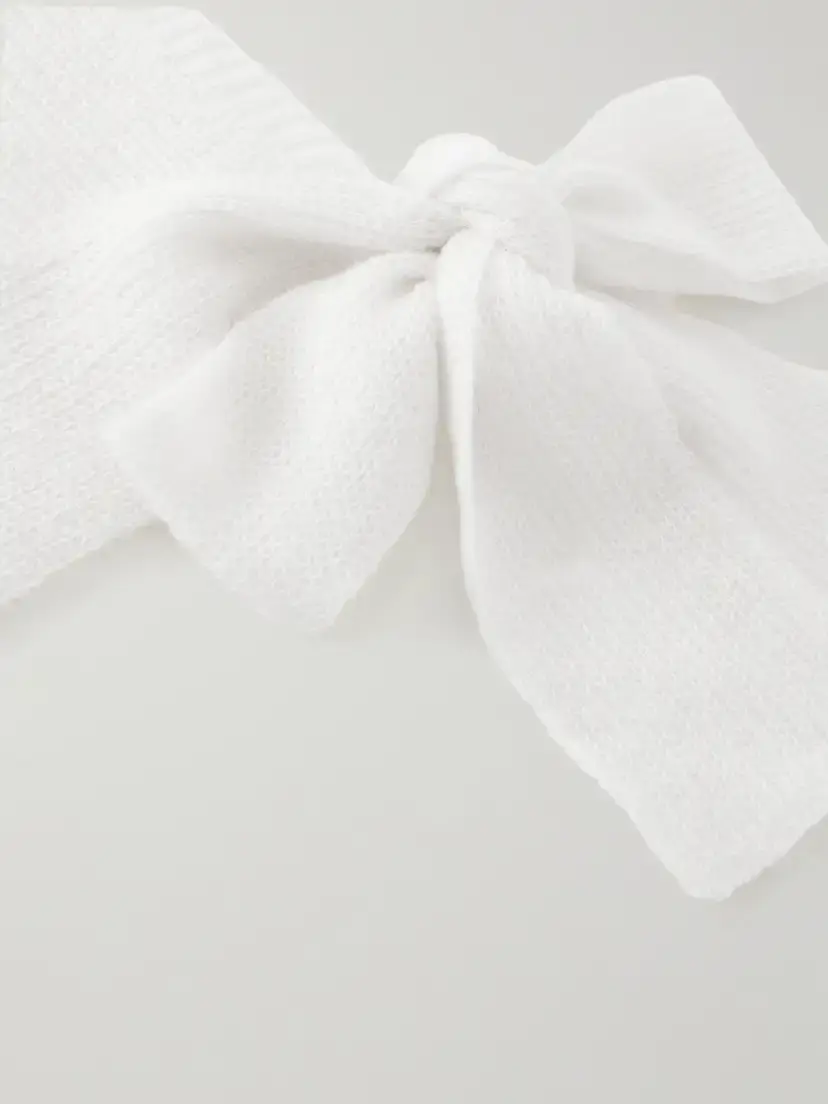 We Norwegians Pudder Scarf-effect Ribbed Mohair And Wool-blend Balaclava - Neutrals | Thumbnail 3