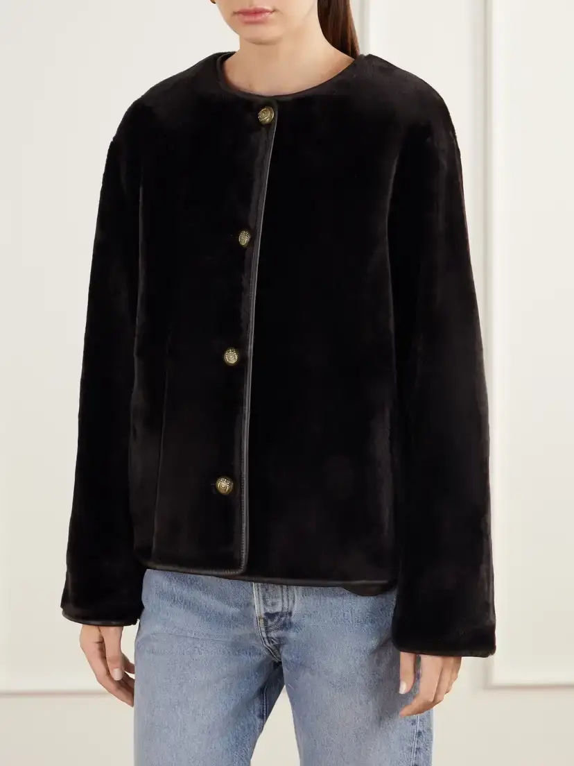 ARMA Gloria Reversible Shearling And Leather Jacket - Brown | Thumbnail 3 ARMA Gloria Reversible Shearling And Leather Jacket - Brown | Thumbnail 3