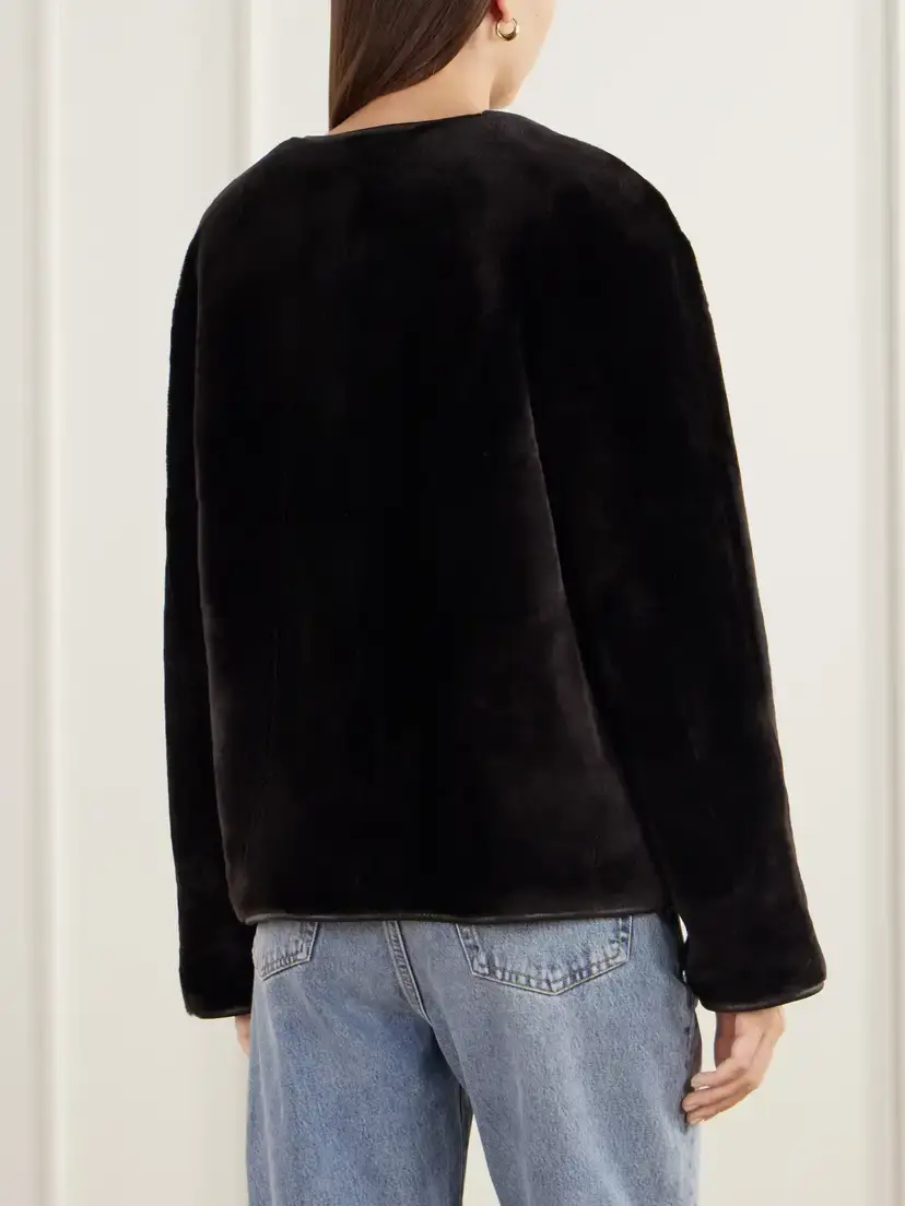 ARMA Gloria Reversible Shearling And Leather Jacket - Brown | Thumbnail 4 ARMA Gloria Reversible Shearling And Leather Jacket - Brown | Thumbnail 4