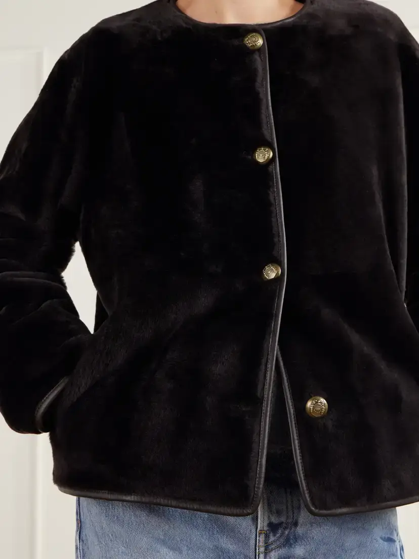 ARMA Gloria Reversible Shearling And Leather Jacket - Brown | Thumbnail 5 ARMA Gloria Reversible Shearling And Leather Jacket - Brown | Thumbnail 5