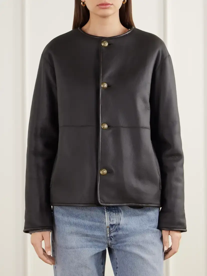 ARMA Gloria Reversible Shearling And Leather Jacket - Brown | Thumbnail 6 ARMA Gloria Reversible Shearling And Leather Jacket - Brown | Thumbnail 6