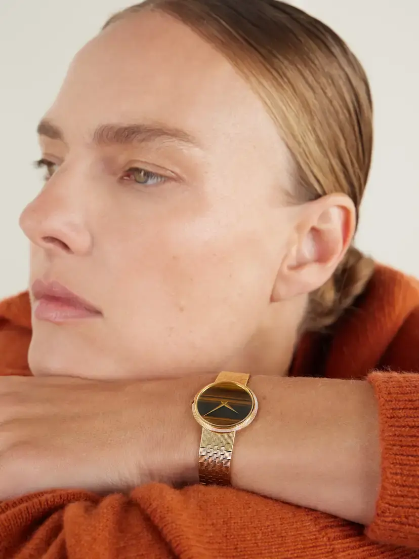 Stephanie Windsor + Piaget Vintage 1970s Hand-wound 18-karat Gold And Tiger's Eye Watch (7.25" Wrist) | Thumbnail 2