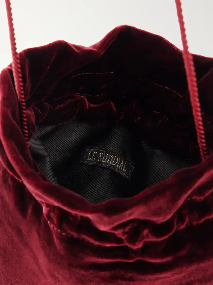 Le Sundial Lee Tasseled Velvet Clutch | Thumbnail 6