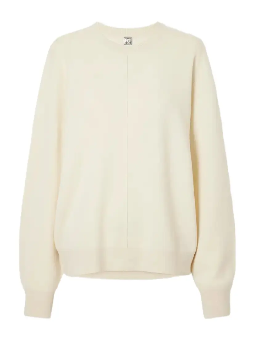 TOTEME Pintucked Knitted Sweatshirt