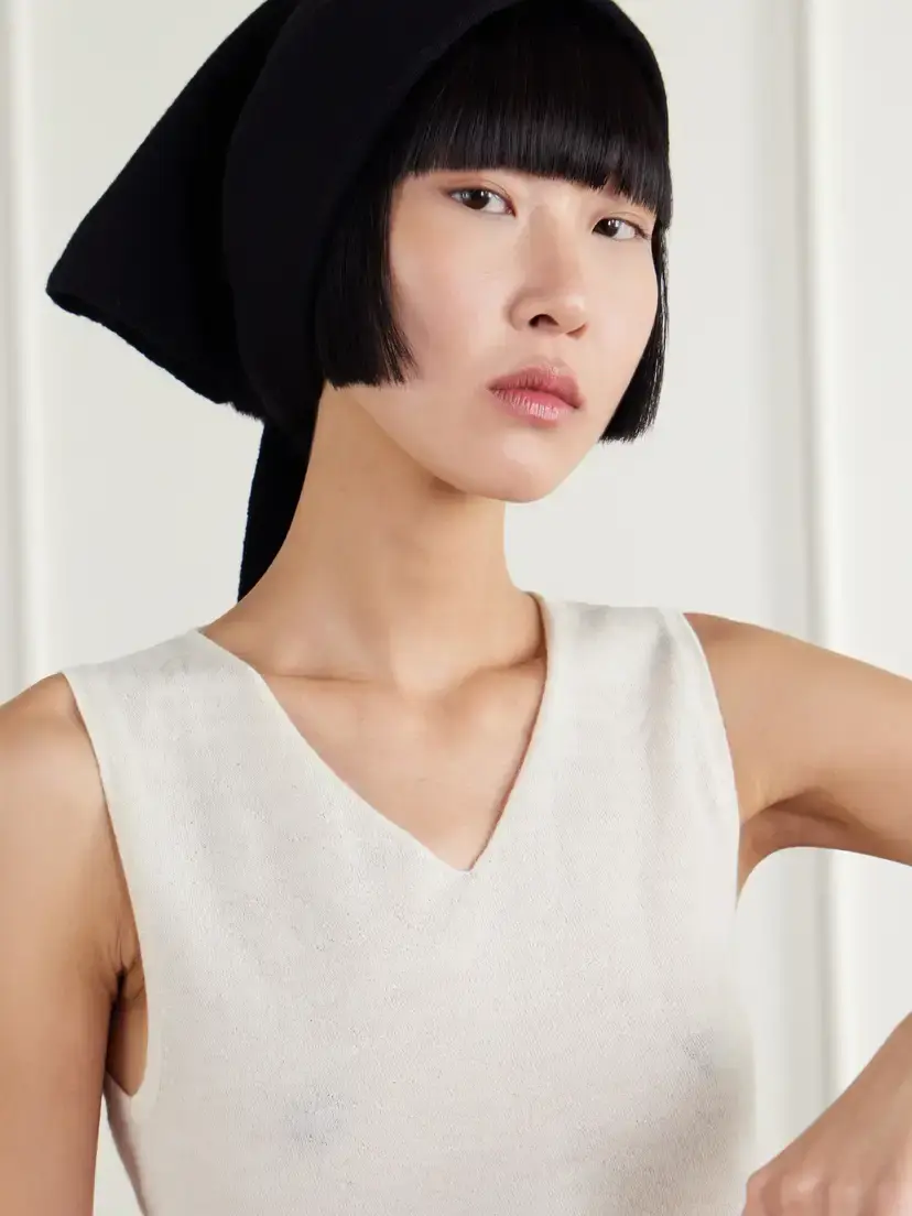 Lauren Manoogian Merino Wool, Alpaca And Pima Cotton Headscarf | Thumbnail 2