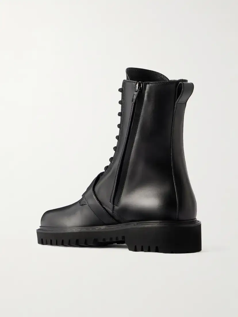 Valentino Garavani Vlogo Embossed Leather Ankle Boots | Thumbnail 3 Valentino Garavani Vlogo Embossed Leather Ankle Boots | Thumbnail 3