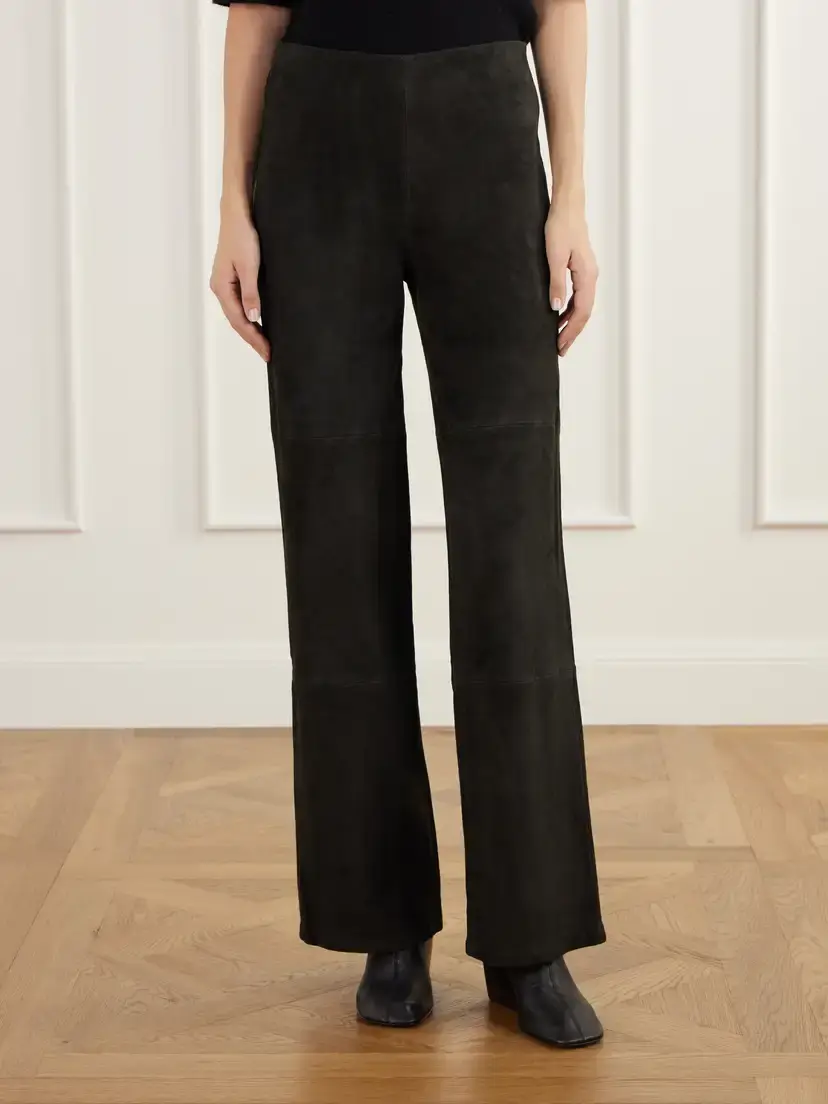 ARMA Karina Paneled Suede Straight-leg Pants | Thumbnail 3 ARMA Karina Paneled Suede Straight-leg Pants | Thumbnail 3
