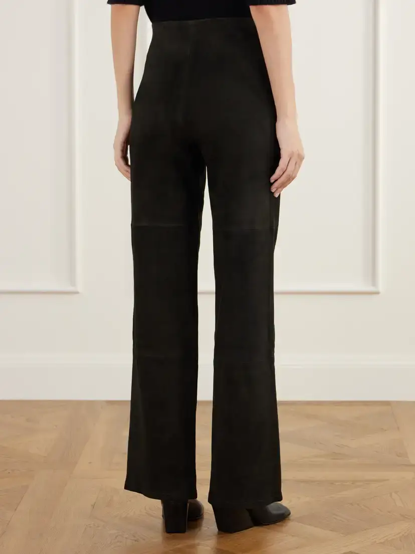 ARMA Karina Paneled Suede Straight-leg Pants | Thumbnail 4 ARMA Karina Paneled Suede Straight-leg Pants | Thumbnail 4