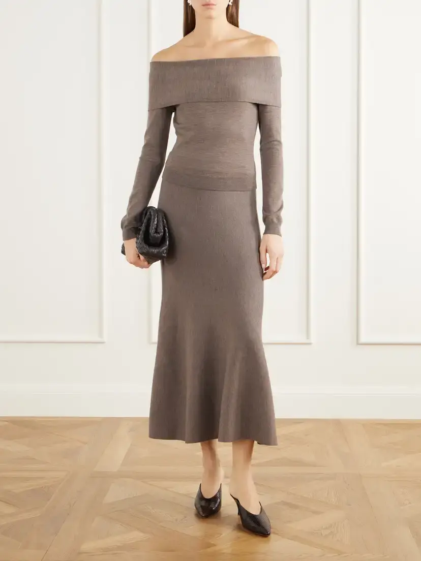 Simkhai Atwood Wool Knitted Midi Skirt | Thumbnail 2 Simkhai Atwood Wool Knitted Midi Skirt | Thumbnail 2