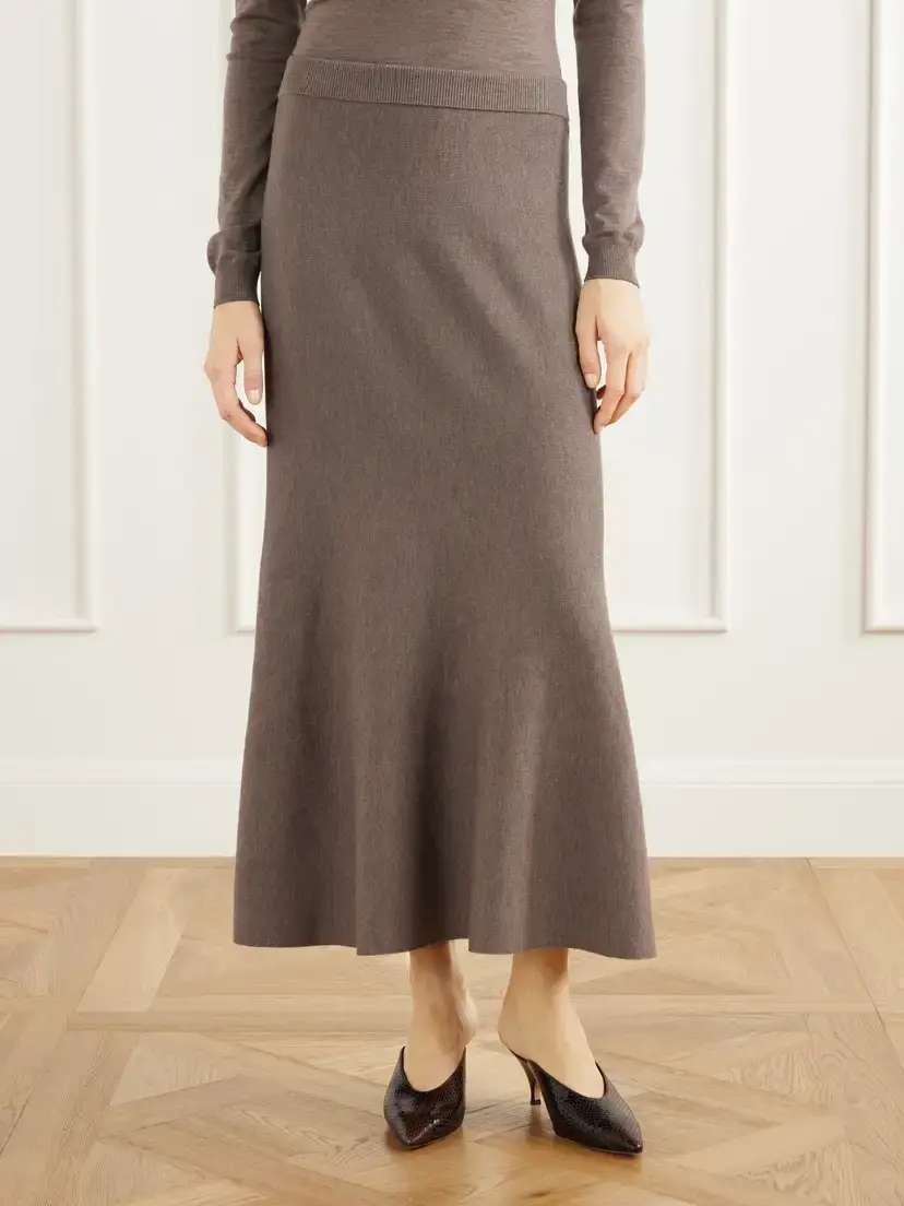 Simkhai Atwood Wool Knitted Midi Skirt | Thumbnail 3 Simkhai Atwood Wool Knitted Midi Skirt | Thumbnail 3