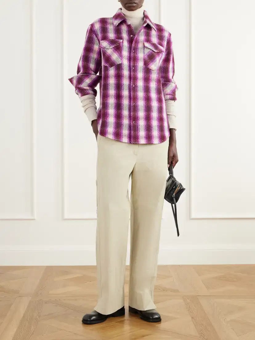 God’s True Cashmere Frontier Checked Cashmere Shirt | Thumbnail 2