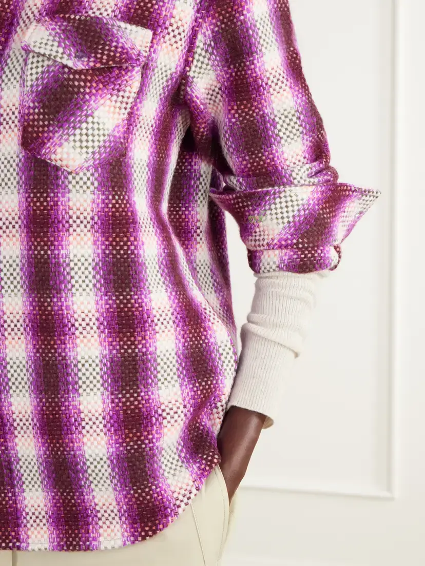 God’s True Cashmere Frontier Checked Cashmere Shirt | Thumbnail 5