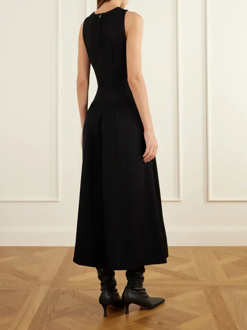 Proenza Schouler White Label Bronwyn Darted Twill Maxi Dress | Thumbnail 3 Proenza Schouler White Label Bronwyn Darted Twill Maxi Dress | Thumbnail 3