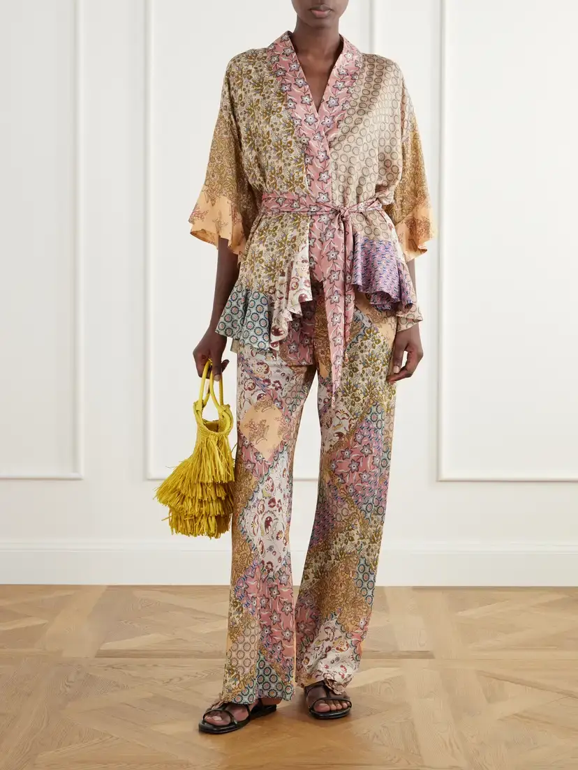Zimmermann Fairlight Draped Printed Silk Wide-leg Pants | Thumbnail 2