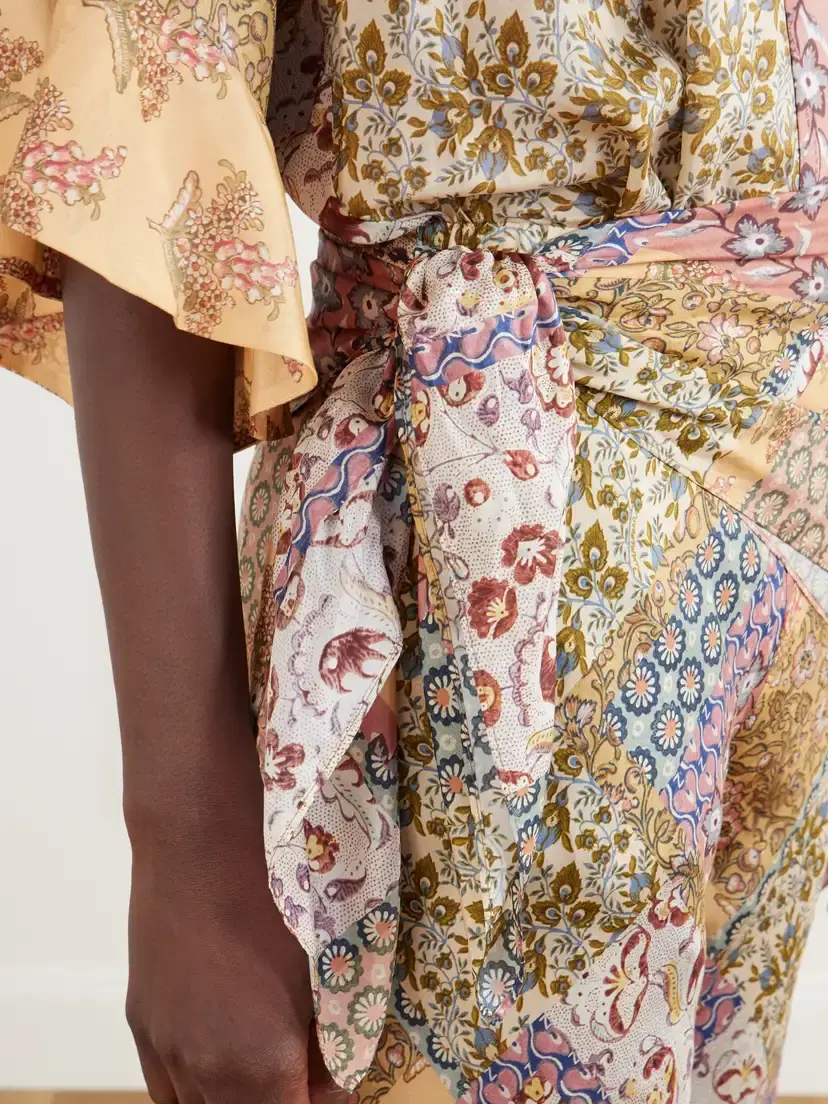 Zimmermann Fairlight Draped Printed Silk Wide-leg Pants | Thumbnail 5