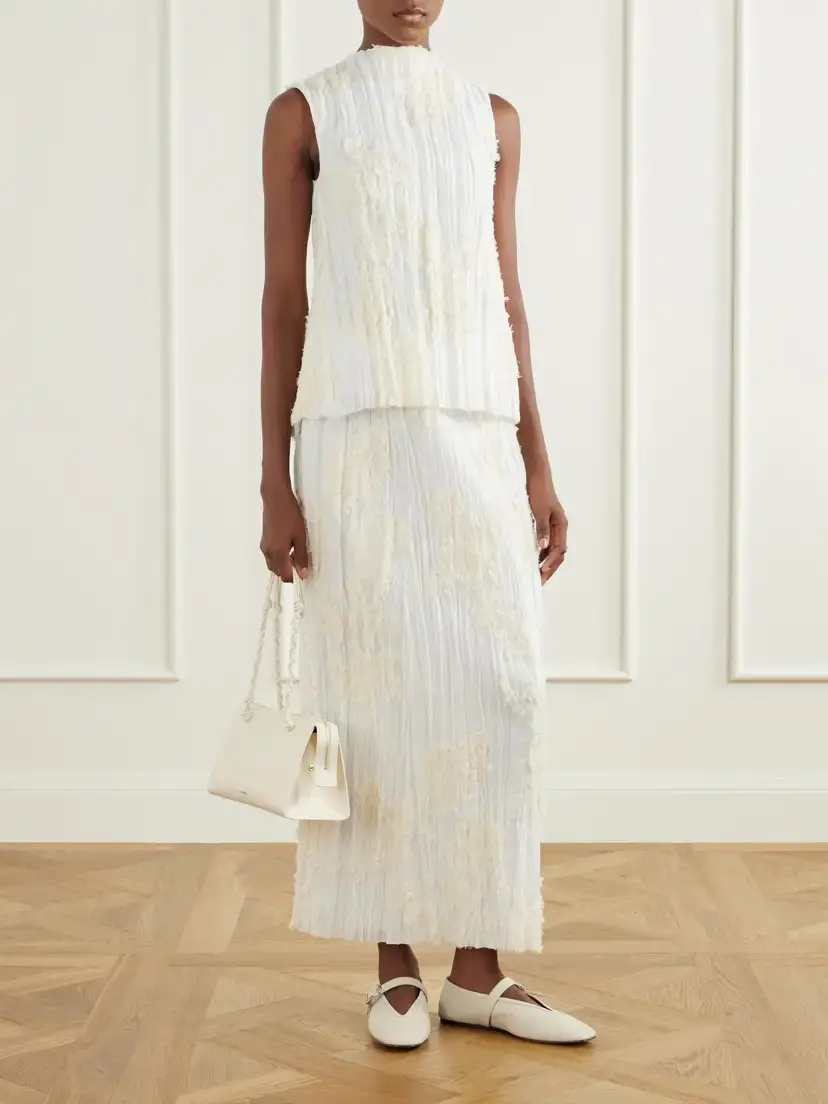 Kallmeyer Daria Plissé Cotton-blend Blouse | Thumbnail 2 Kallmeyer Daria Plissé Cotton-blend Blouse | Thumbnail 2