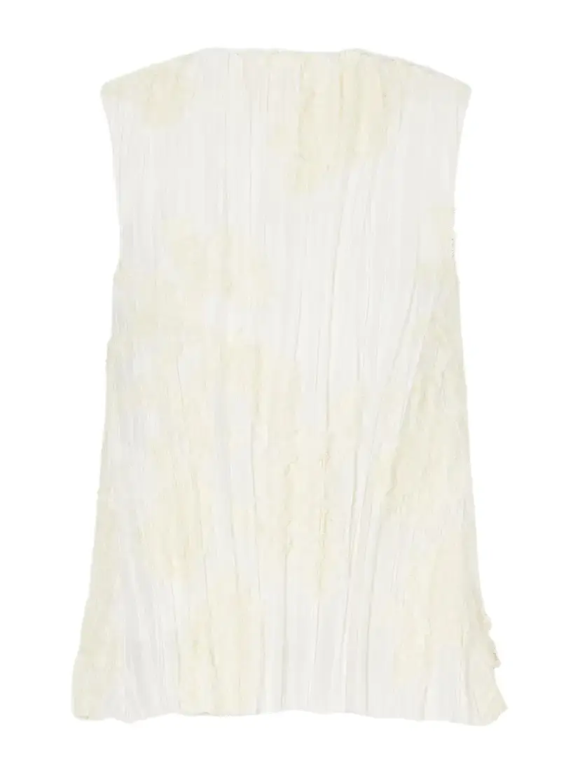 Kallmeyer Daria Plissé Cotton-blend Blouse