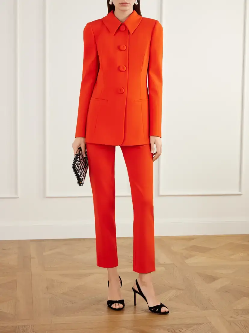 Carolina Herrera Stretch-wool Woven Slim-leg Pants | Thumbnail 2