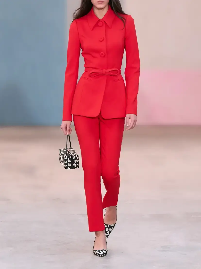 Carolina Herrera Stretch-wool Woven Slim-leg Pants | Thumbnail 6