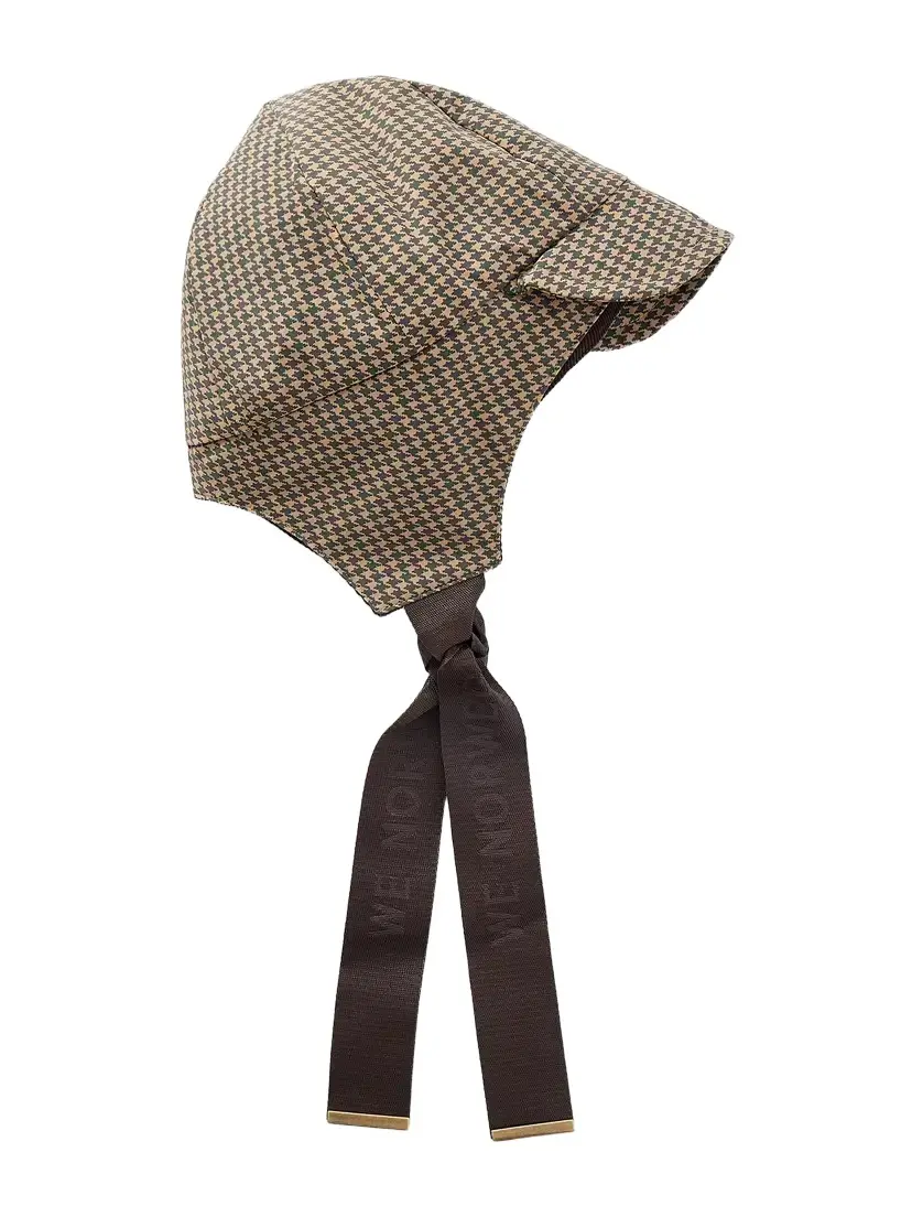 Glenshee Padded Webbing-trimmed Houndstooth Shell Hat Glenshee Padded Webbing-trimmed Houndstooth Shell Hat