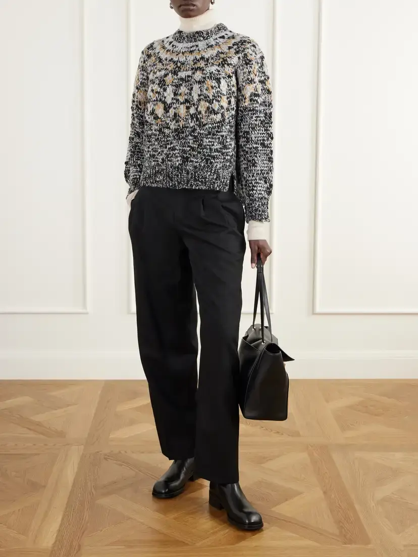 Proenza Schouler White Label Lizzy Fair Isle Sweater | Thumbnail 2 Proenza Schouler White Label Lizzy Fair Isle Sweater | Thumbnail 2
