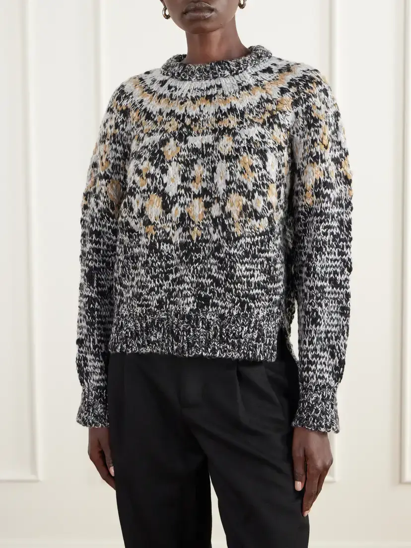Proenza Schouler White Label Lizzy Fair Isle Sweater | Thumbnail 3 Proenza Schouler White Label Lizzy Fair Isle Sweater | Thumbnail 3