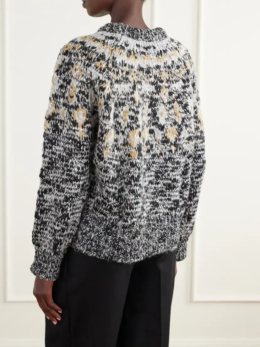 Proenza Schouler White Label Lizzy Fair Isle Sweater | Thumbnail 4 Proenza Schouler White Label Lizzy Fair Isle Sweater | Thumbnail 4
