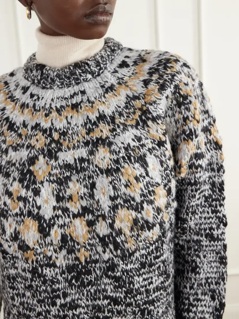 Proenza Schouler White Label Lizzy Fair Isle Sweater | Thumbnail 5 Proenza Schouler White Label Lizzy Fair Isle Sweater | Thumbnail 5