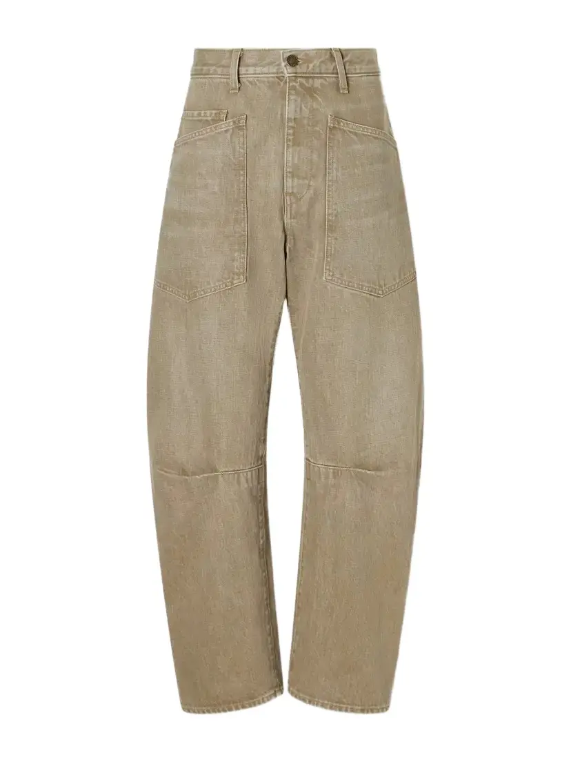 Nili Lotan Shon Mid-rise Wide-leg Jeans