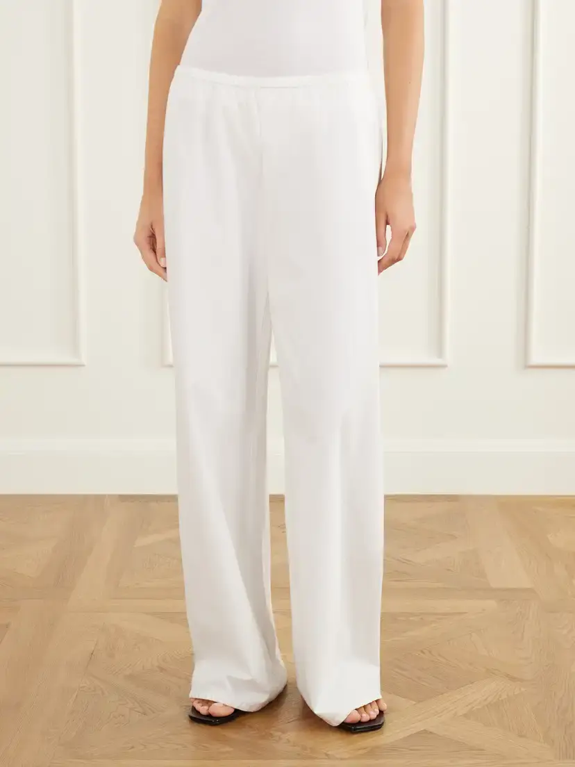 Nili Lotan Marlow Cotton-blend Poplin Wide-leg Pants | Thumbnail 3 Nili Lotan Marlow Cotton-blend Poplin Wide-leg Pants | Thumbnail 3
