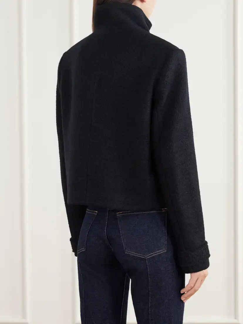 Simkhai Wilcox Cropped Wool-blend Bouclé Jacket | Thumbnail 4 Simkhai Wilcox Cropped Wool-blend Bouclé Jacket | Thumbnail 4