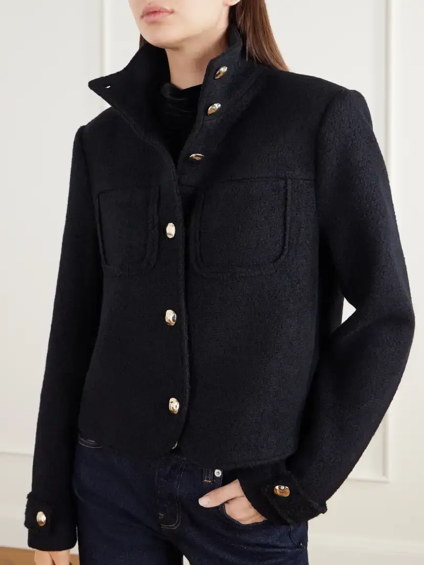 Simkhai Wilcox Cropped Wool-blend Bouclé Jacket | Thumbnail 5 Simkhai Wilcox Cropped Wool-blend Bouclé Jacket | Thumbnail 5