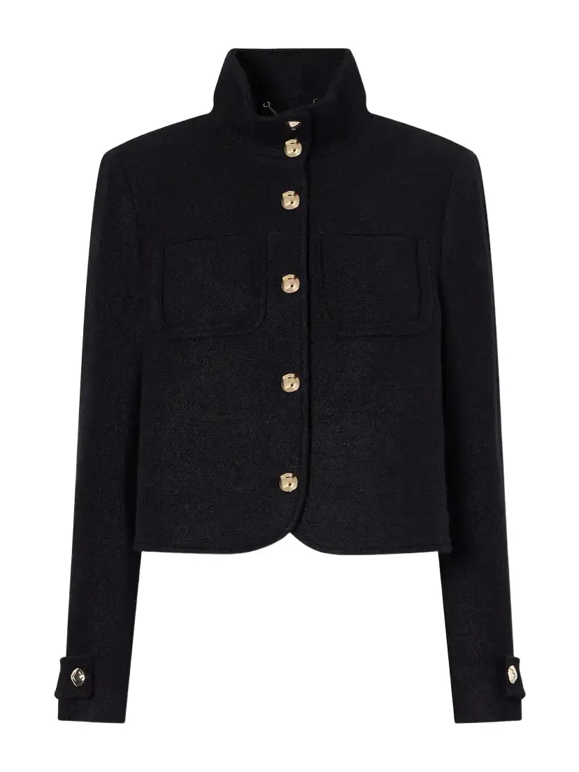 Simkhai Wilcox Cropped Wool-blend Bouclé Jacket