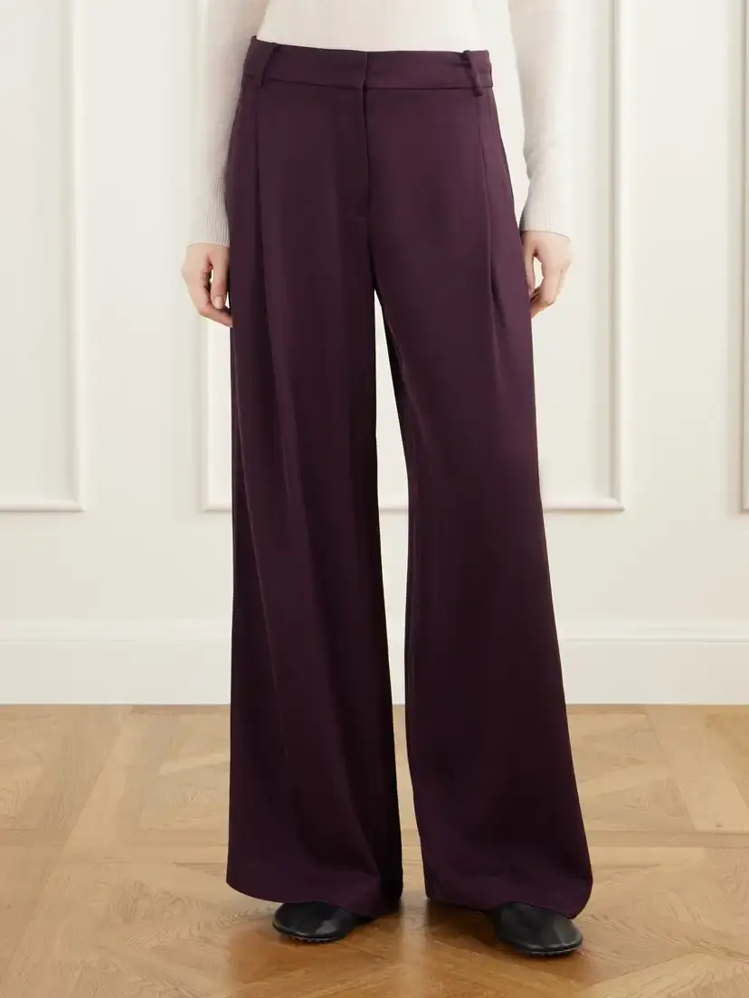 Proenza Schouler White Label Aria Twill Wide-leg Trousers | Thumbnail 3 Proenza Schouler White Label Aria Twill Wide-leg Trousers | Thumbnail 3