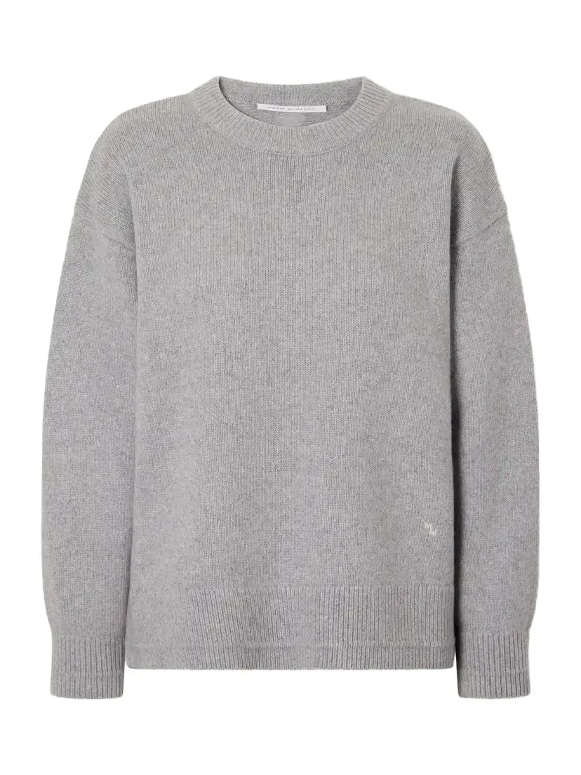 Maria McManus Ladder Stitch Cashmere And Cotton-blend Sweater - Gray