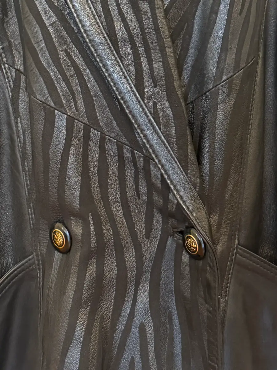Jen Wonders Studio Leather Coat Zebra | Thumbnail 6 Jen Wonders Studio Leather Coat Zebra | Thumbnail 6